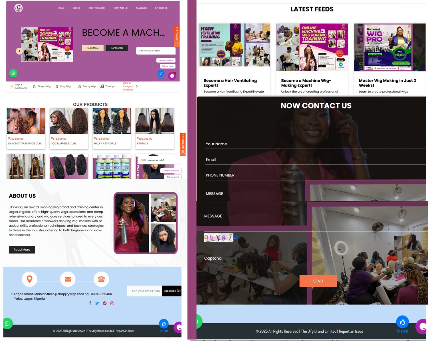 From Local to Global: How JIFYWIGS Scaled with Uptawk Website Builder